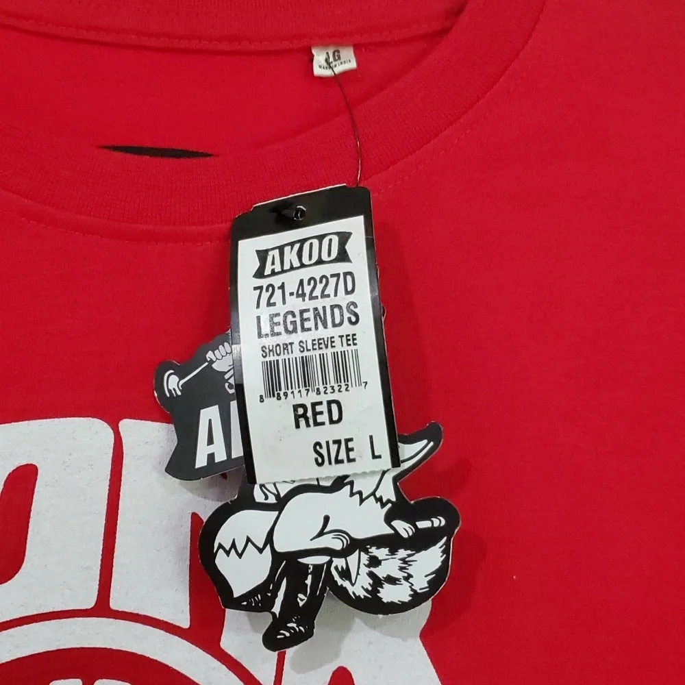 NWT AKOO SHORT SLEEVE LARGE RED T-SHIRT